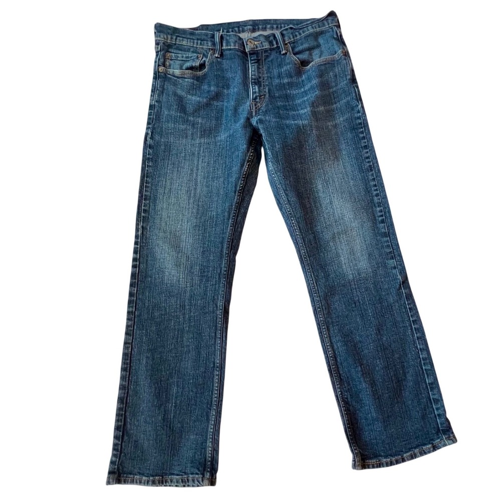 Levis 559 Relaxed Straight Jeans Mens 36x32 Blue Medium Wash Denim 00559-0461 - Picture 1 of 7
